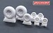 Wheels for PB4Y-2 Privateer - Diamond tread PM-AL7070