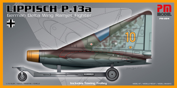 Lippisch P13a, German Delta Wing Ramjet Incl. Trolley  PM224