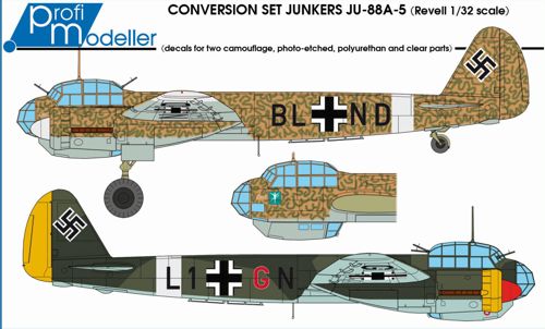Junkers Ju88A-5 conversion (Revell) 32177