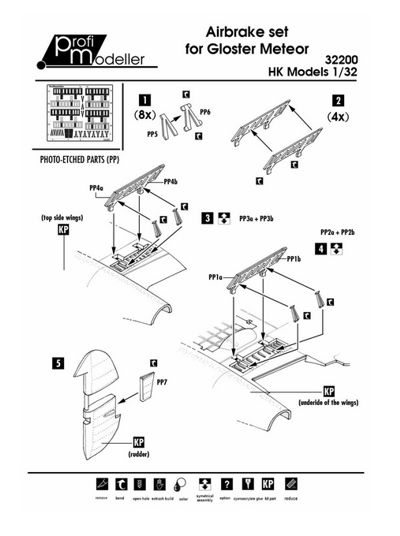 Gloster Meteor Airbrakes HK-Models)  32200