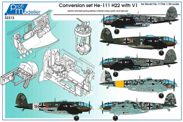 He-111 H-22 conversion super big set  32316