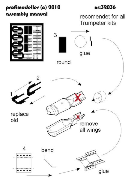 FAB100 bomb details 4x (Trumpeter)  32036