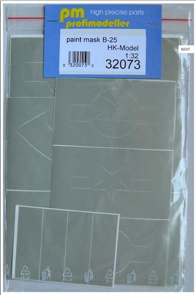 Paint mask for B25 (national insignia etc) 32073