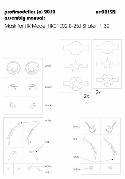 Paint mask for B25 Strafer  32122