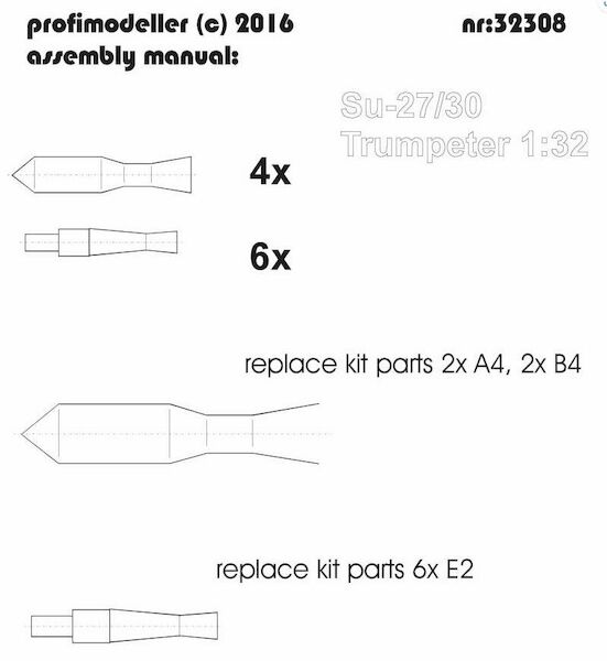 Suchoi Su27/30 Flanker Static electricity ports (10x) 32308