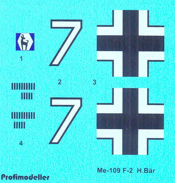 Heinz Bär: Messerschmitt BF109F-2  32449