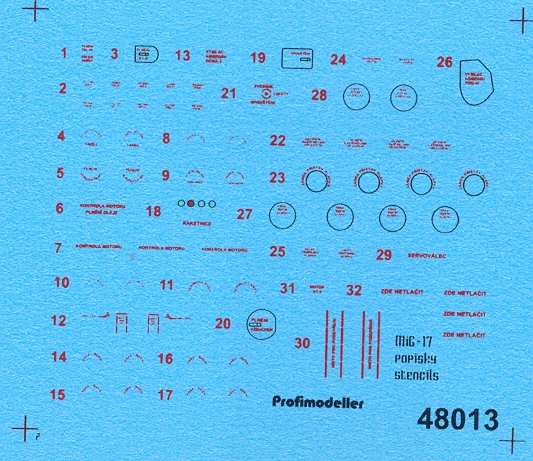 Hawker Hurricane MKI Stencils  48012