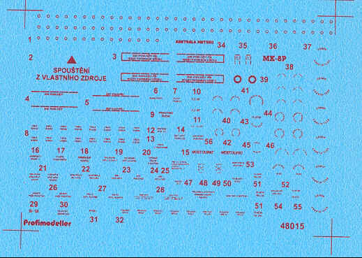 Mikoyan MiG15 Stancils 48015