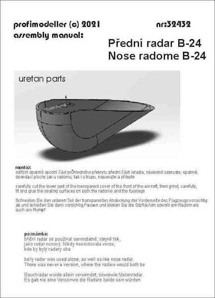 Nose radome for B24 Liberator radar  72013
