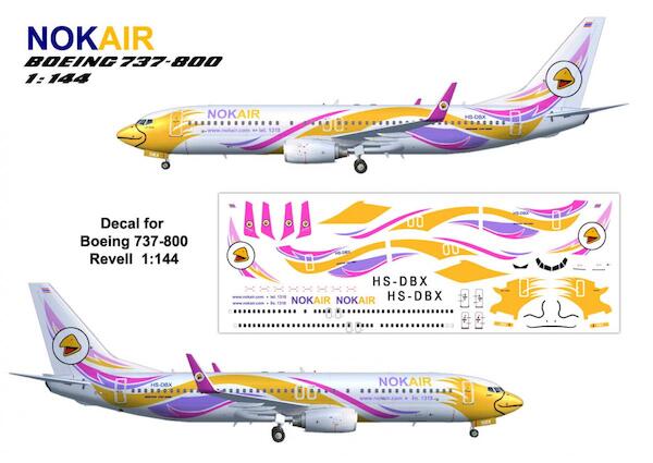 Boeing 737-800 (NOK Air 'Nok Tawan' HS-DBX) (Revell)  PPP144-015