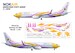 Boeing 737-800 (NOK Air 'Nok Tawan' HS-DBX) (Revell) PPP144-015