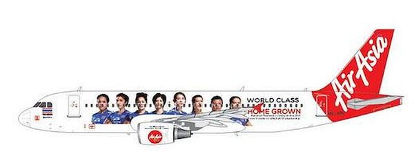 Airbus A320-200 (Air Asia "Thai Women Volleybal Champions" HS-ABC) PPP144-043
