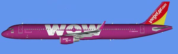 Airbus A321 (Thai Vietjet Air, WOW' PPP144-051