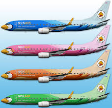 Boeing 737-800 (NOK Air - HS-DBG 'NOK Baitoey" GREEN) PPP144-DBG
