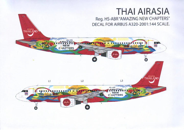 Airbus A320-200 (Air Asia "Amazing New Chapters " HS-ABR)  PPP144-HSABR