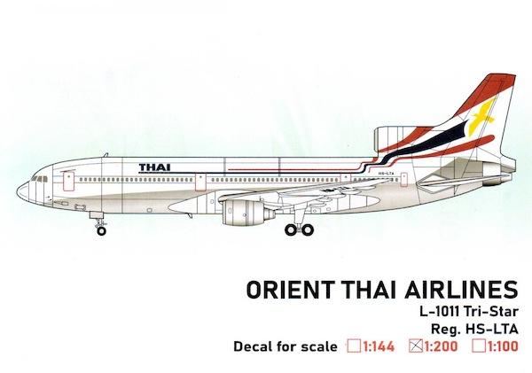 L1011 Tri-star (Thai) HS-LTA) PPP2-HSLTA