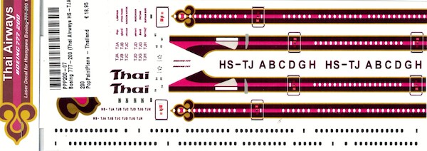 Boeing 777-200 (Thai Airways HS-TJA-TJD, HS-TJG, -TJH)  PPP200-07