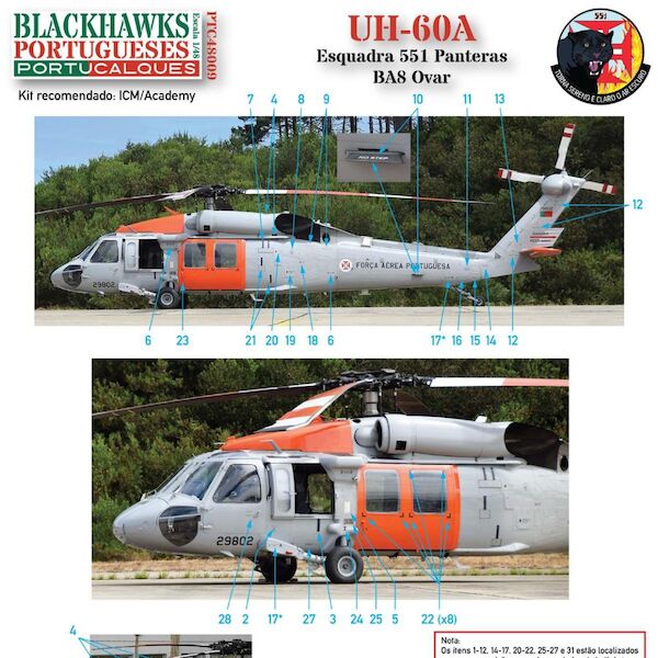UH-60A (Portugese AF)  PTC48009
