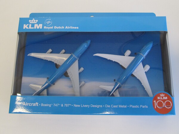 Plane set: Boeing 787 KLM 100 years / Boeing 747-400 KLM  225247