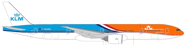 Boeing 777-300ER KLM "Orange Pride" PH-BVA 2023  PA117NEW