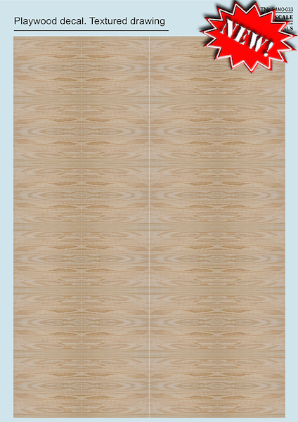 Plywood Decal Textured drawing PRS-CAMO-033