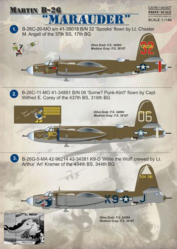 Martin B-26 Marauder  PRS144-007