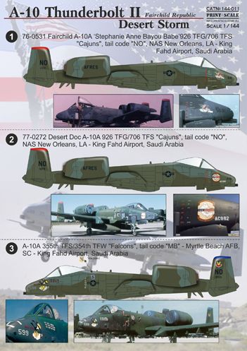 Fairchild A10A Thunderbolt II PRS144-011