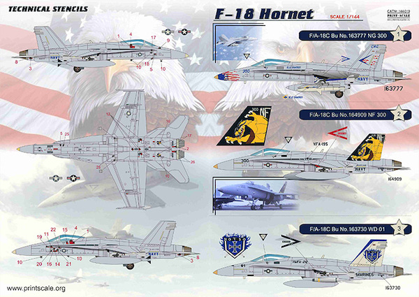 F/A18C Hornet (US Navy, US Marines)  PRS144-019