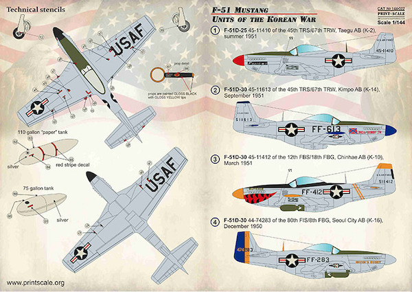 F51 Mustang Units of the Korean War (USAF, SAAF, RAAF, RoKAF) PRS144-022