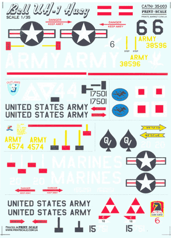 Bell UH1 Huey  PRS35-003