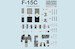 Instrument panels, Cushions,  Seatbelts  etc. for F15CEagle  (Great Wall) PRS3D48-015