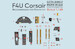 Instrument panels, Seatbelts  etc. for Vought F4U Corsair (Tamiya) PRS3D48-017
