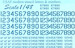 USAF Modern stencil Letters and Numbers (white) PRS48-003