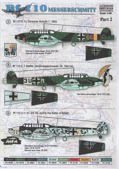 Messerschmitt BF110 Part 2  PRS48-028