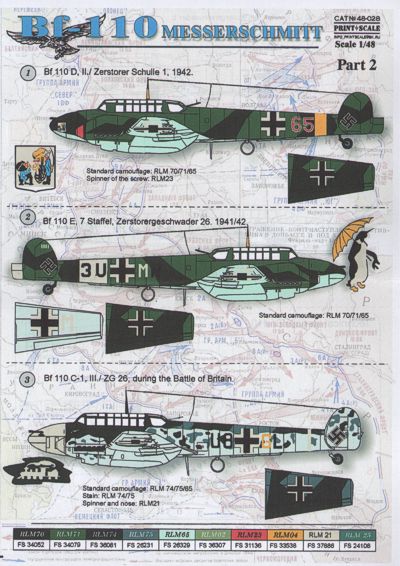 Messerschmitt BF110 Part 2 PRS48-028