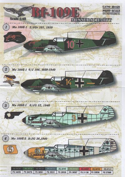 Messerschmitt BF109E PRS48-029