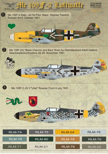 Messerschmitt BF109F-2 (Luftwaffe) part 2 PRS48-049