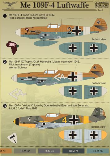 Messerschmitt BF109F-4 Part 1  PRS48-052