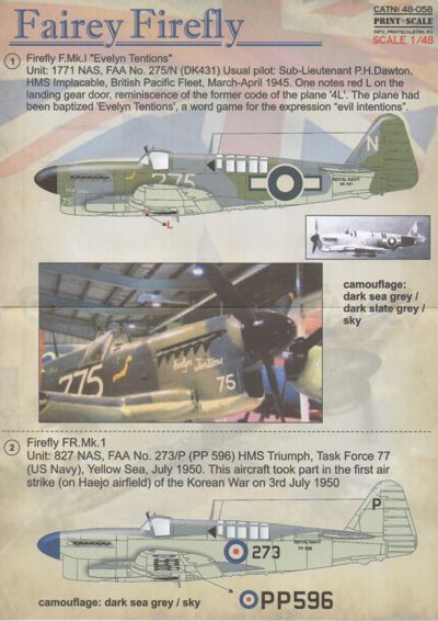 Fairey Firefly F Mk.I / FR Mk.I  PRS48-058