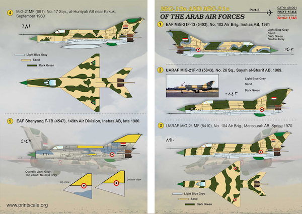 MiG19's and MiG21's of the Arab Air Forces part 2  PRS48-091