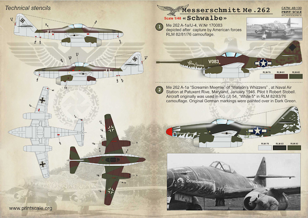 Messerschmitt Me262 Schwalbe PRS48-100