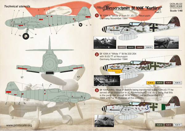 Messerschmitt BF109K Part 1  PRS48-103