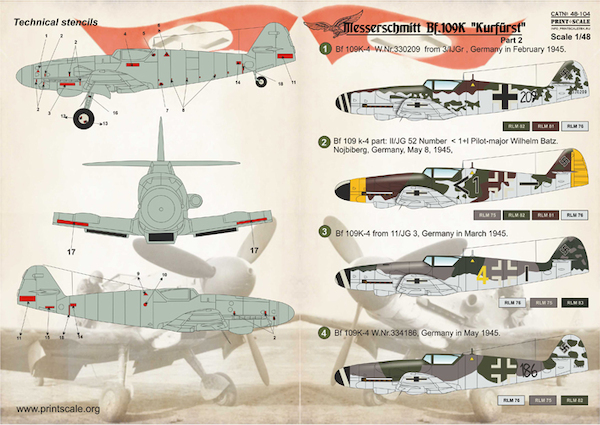 Messerschmitt BF109K Part 2  PRS48-104