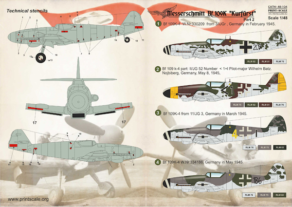 Messerschmitt BF109K Part 2 PRS48-104