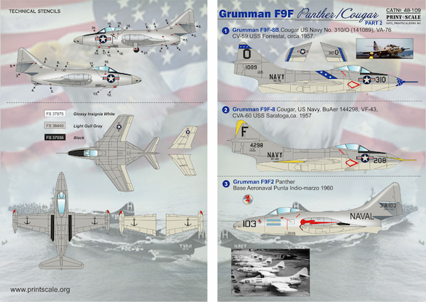 Grumman F9F Panther / Cougar part 2  PRS48-109