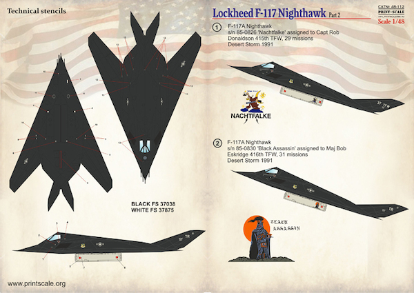 Lockheed F117 Nighthawk part 2 PRS48-112
