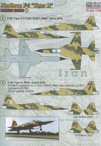 Northrop F5 Tiger II "Iranian Tigers" Part 1  PRS48-113