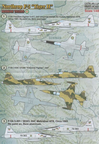 Northrop F5 Tiger II "Iranian Tigers" Part 2 PRS48-114