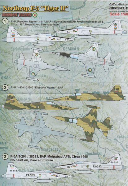 Northrop F5 Tiger II "Iranian Tigers" Part 2  PRS48-114