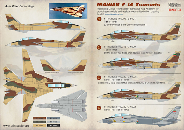 Iranian F14 Tomcats PRS48-117
